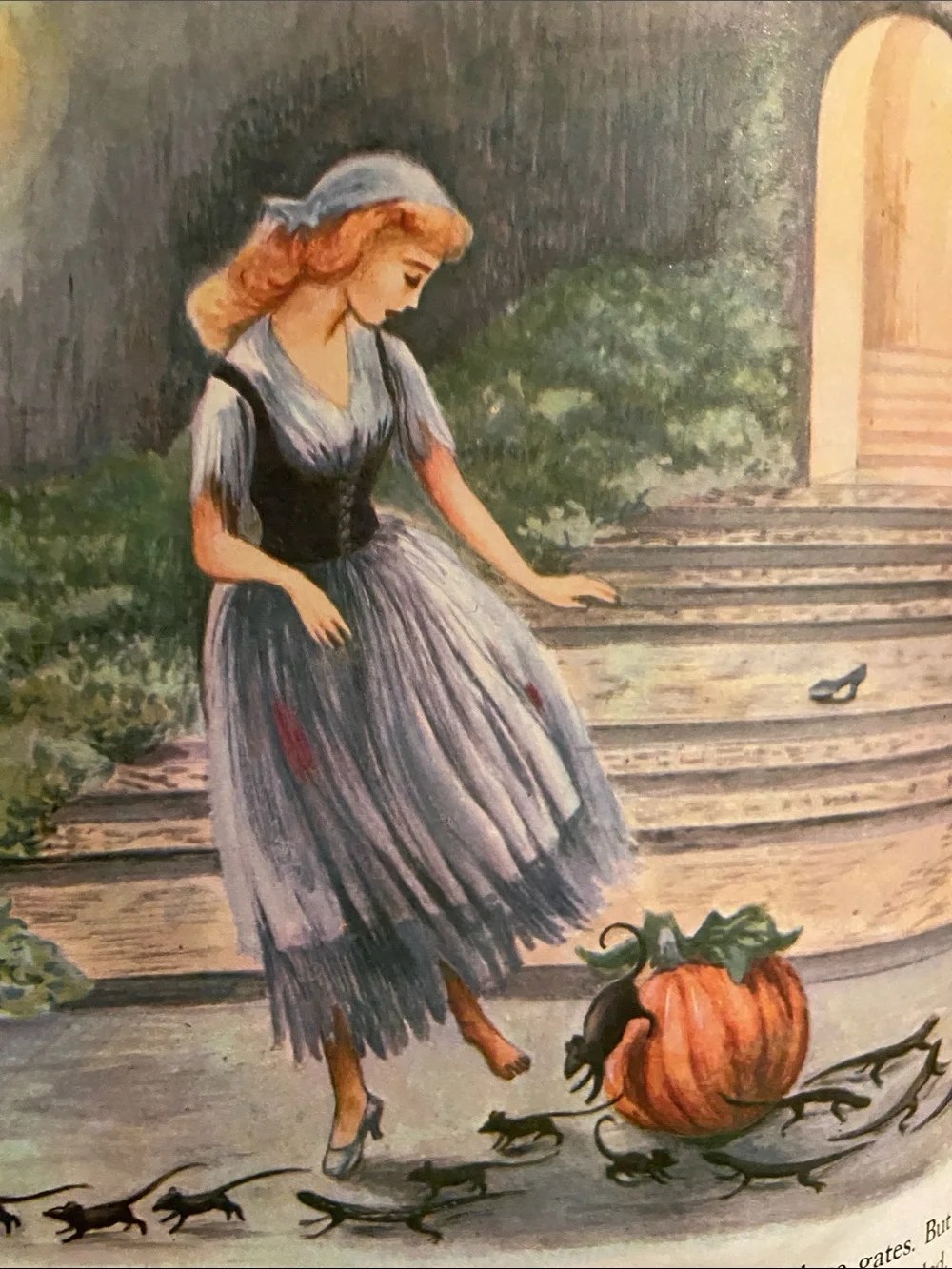 Cinderella Classic Fairy Tale Tales kid’s book Vintage 50s 1950s illustrations